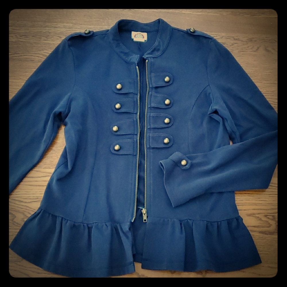 Navy Military Jacket Large